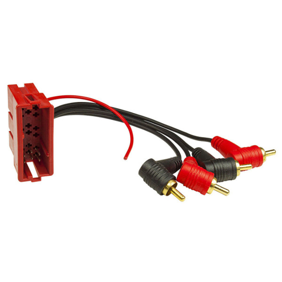 Picture of LAUNRC02, Jungtis auto. Mini ISO line out (4 RCA)                                                                                                     