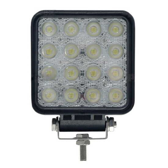 Vaizdas LED žibintas, kvadratinis 48W, 16x3W flood                                                                                                            