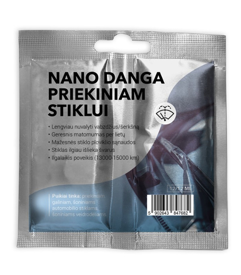 Изображение Nanodanga automobilio priekiniam stiklui (12/12 ml)                                                                                                   