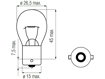 Picture of Bosma lempute BA15s, 18W, 25X47                                                                                                                       