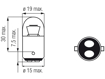 Изображение Bosma lempute BA15d, 5W, 18X37                                                                                                                        