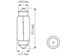 Изображение Bosma lempute SV8.5, 5W, C5W 10X36                                                                                                                    