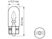 Изображение Bosma lempute T10, 3W, W3W                                                                                                                            