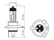 Picture of Bosma lempuciu komplektas H4, P43t, 60/55W, optiplus +50%                                                                                             