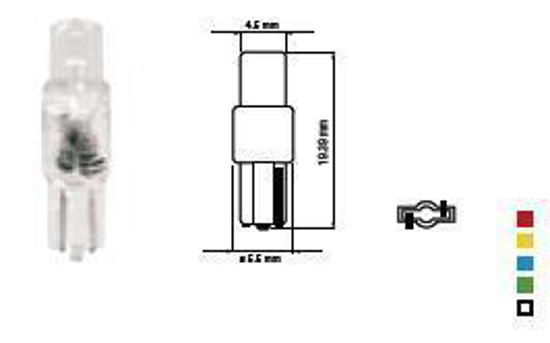 Vaizdas Bosma lemputė T05, žalia, šviesos diodai                                                                                                              