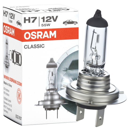 Изображение Osram lempute Classic , H7, 55W, PX26d 64210CLC                                                                                                       