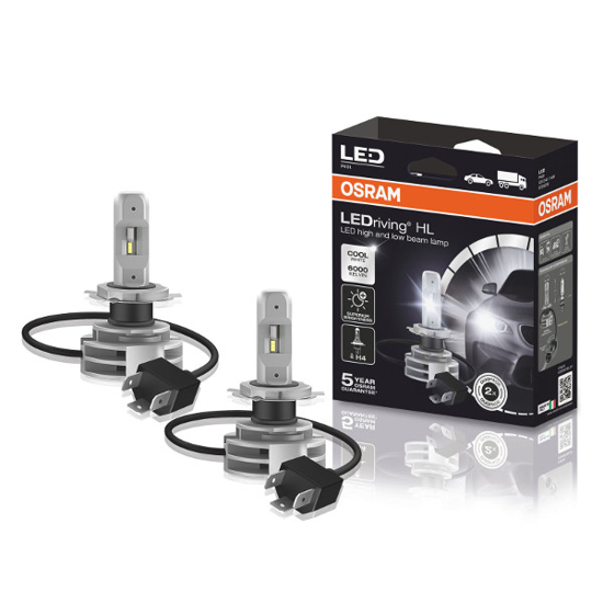 Изображение Osram LED pagrindines sviesos H4, 6000K, LEDriving HL, 2vn, 9726CW                                                                                    