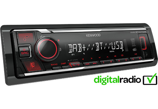 Vaizdas Kenwood, KMM-BT407DAB USB MP3/WMA automagnetola su AUX įėjimu                                                                                         