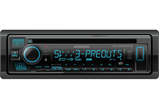 Kenwood, KDC-BT960DAB CD/USB MP3/WMA automagnetola su AUX iejimu  