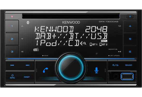 Kenwood, DPX-7300DAB 2-DIN USB/CD MP3 magnetola su AUX