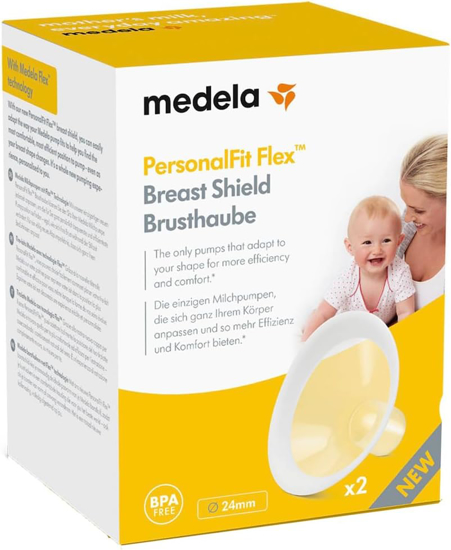 Medela PersonalFit Flex Breast Shields – daugiau pieno ir daugiau komforto siurbiant, tinka naudoti su bet kokiu M dydzio Medela pientraukiu      